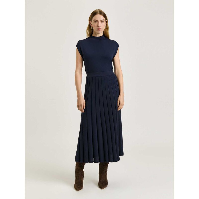 Veronika Maine Drop Shoulder Funnel Neck Knit image number 3